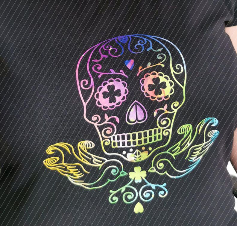 Plottdatei Rockabilly Skull (Totenkopf mit Schwalbe) image number 10