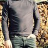 Knopfleisten Pullover BUTTON RAGLAN XS-4XL thumbnail number 8