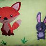 Stickdatei Fuchs mit Hase Kissen / Lätzchen SET ITH thumbnail number 4