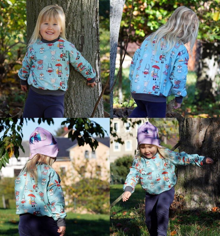 Oversize Kinder Shirt Lene nähen Gr. 56 - 170 Beamer image number 4