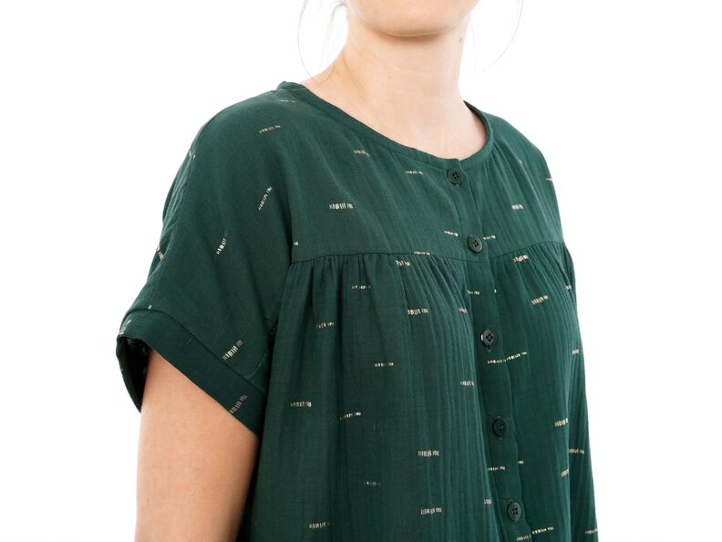 FRAU SUZY - lockere Kurzarmbluse mit Kräuseln XS-XXL image number 8