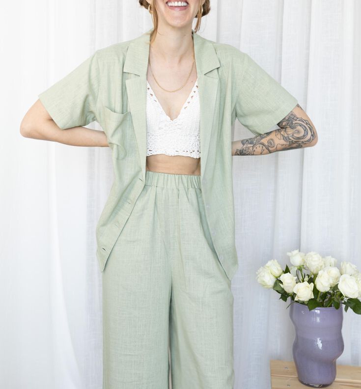 Lockere Bluse mit Reverskragen image number 3