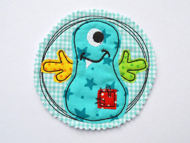 Stickdatei Monster DOODLE 10x10cm image number 1