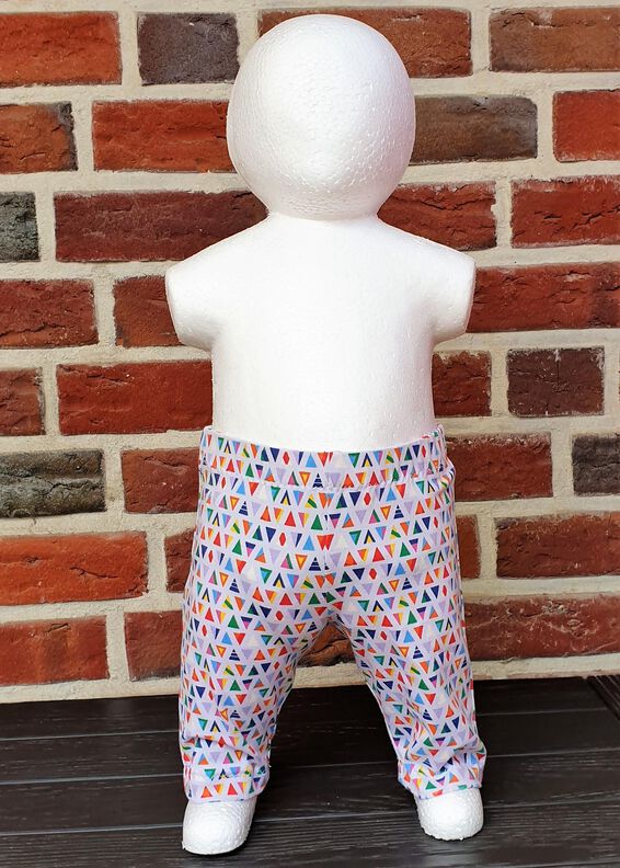 Lena – Lange Babyhose mit Bündchen Gr. 44-98, A4+A0 image number 3