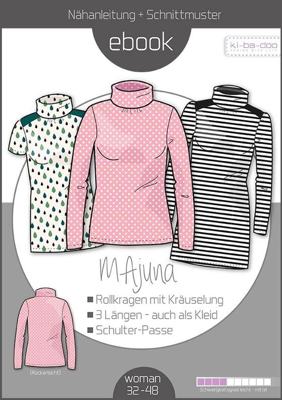 Ebook Rolli in drei Längen MAJUNA Damen Gr. 32 - 48 image number 1