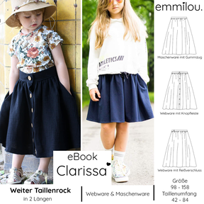 eBook "Clarissa" Größe 98-158 Schnittmuster & Nähanleitung