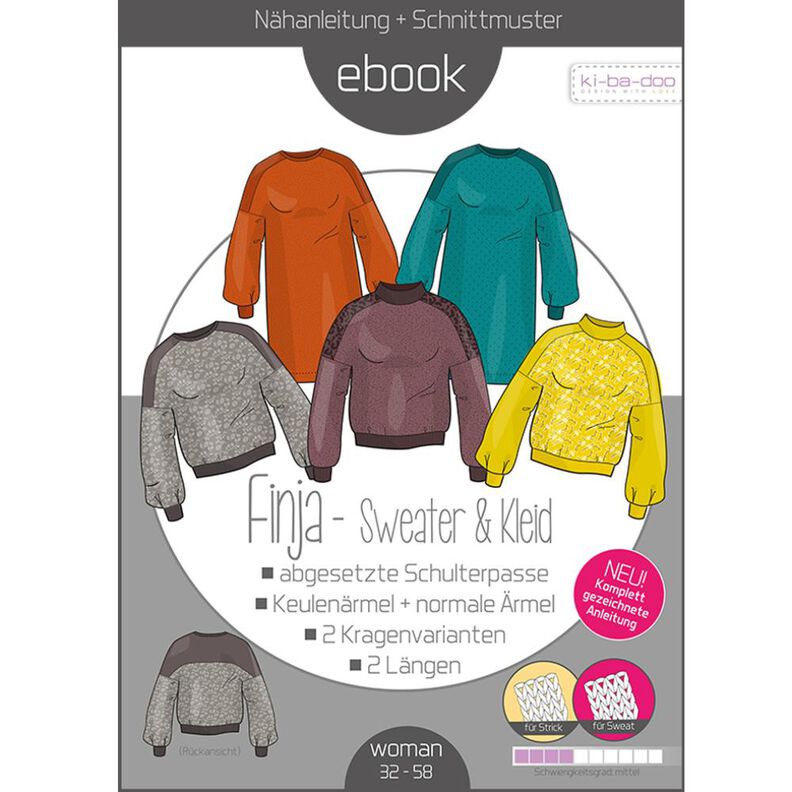 Ebook Damen Sweater Finja Gr. 32-58  image number 1