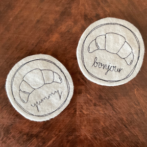 Croissant Stickdatei Set 10x10 | DIY Hunger