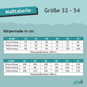Schnittmuster + Anleitung Hoodie/ Jacke Bonnie Gr. 32–54