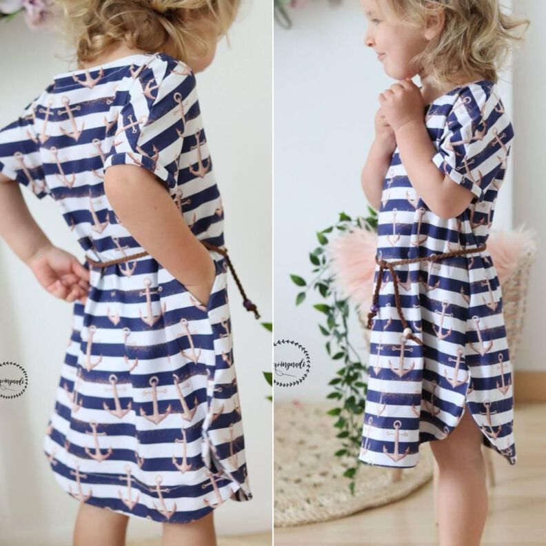 Kinder Tunika Kleid mit Taschen Wandelbar SINAR ♥ Gr. 98-164 image number 4