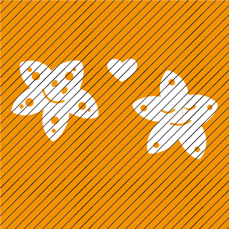 Plotterdatei »Meeresliebelei« –Seesterne image number 1