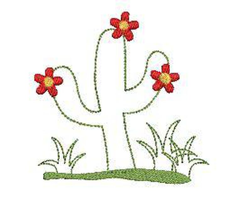 Stickdatei DOODLE Kaktus 2er SET 16x26cm image number 2