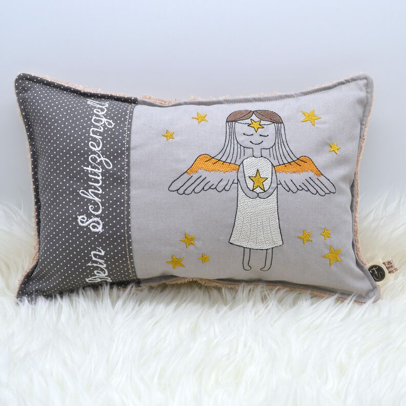 Stickdatei ITH 16x26cm Kissen Engel Schutzengel image number 4