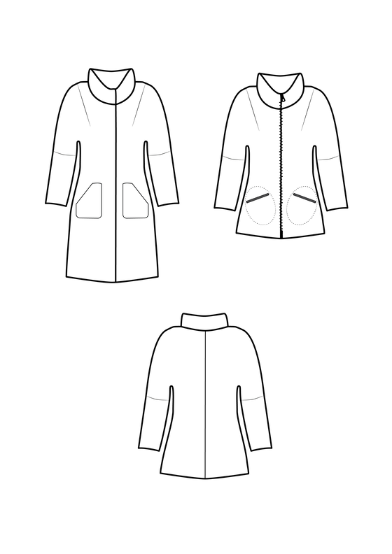 PETITE RIXA Mantel oder Jacke PDF-Schnittmuster  image number 2