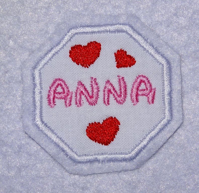 Stickdatei  8eck Button Stoffapplis 17 Gr&ouml;&szlig;en Rahmen image number 6