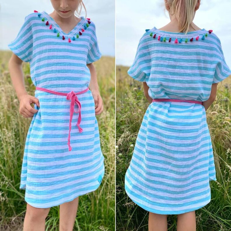 Kleid Tunika gerundeter Saum + Taschen SINAR ♥ Gr. 34-56 image number 7