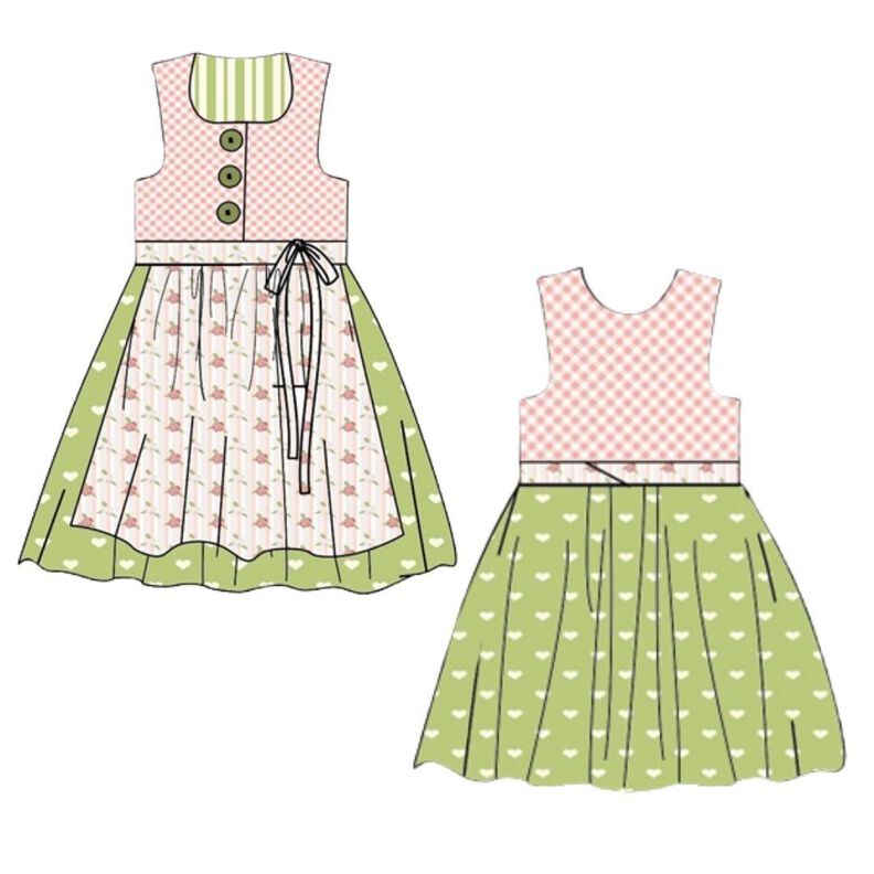 Schnittmuster Kinder Dirndl Herzilein Gr. 80-140 Beamerdatei image number 5