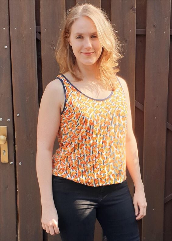 Mila – Lockeres Jersey-Top für Sommer, BU 80-116, A4+A0 image number 2