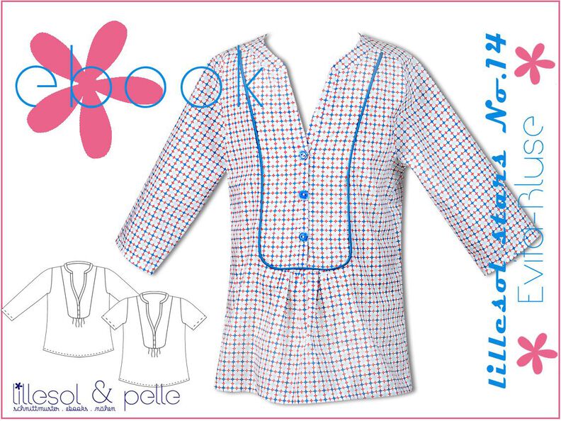 Ebook / Nähanleitung Evita-Bluse für Kinder image number 1