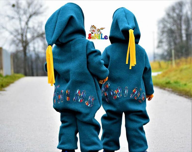 OUTDOOR-EINTEILER ONEPIECE ONESIE FÜR KINDER GR 56 - 98 image number 4