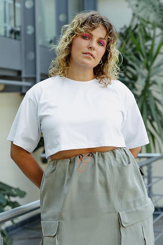 Schnittmuster nach Maß für ein kurzes oversized T-Shirt image number 3