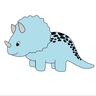 Trixi Triceratops Dino Plotterdatei DXF SVG thumbnail number 1