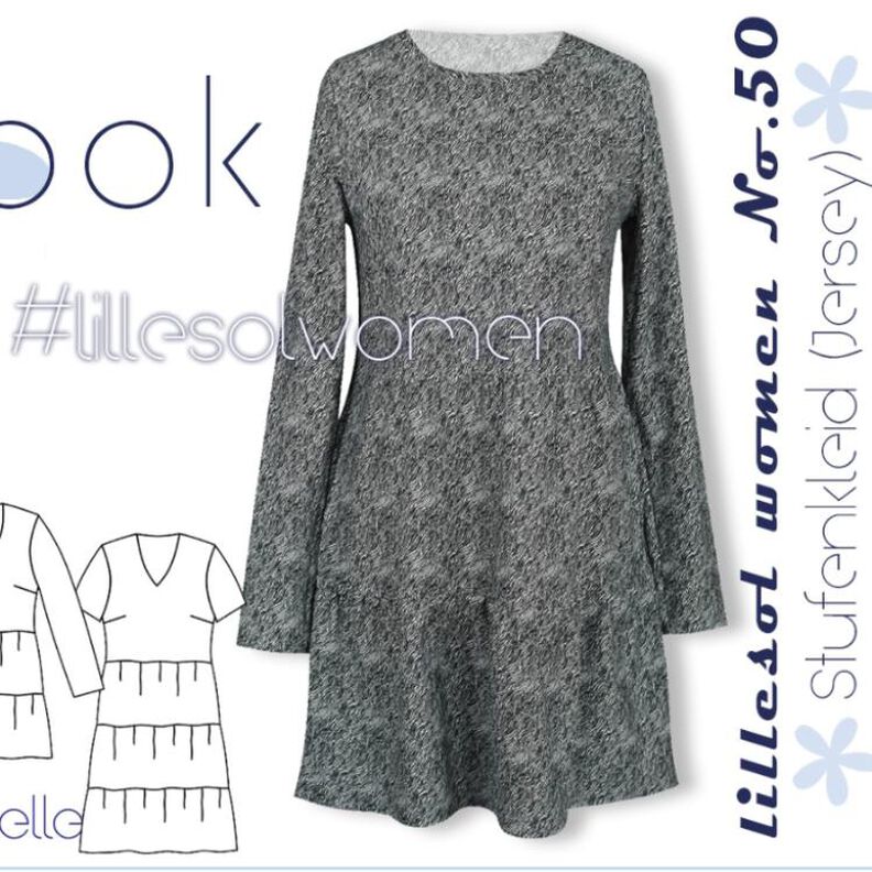 Ebook / Schnittmuster lillesol women No.50 Stufenkleid image number 1
