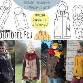 Wooldlöper Fru Weste Gr 32-52