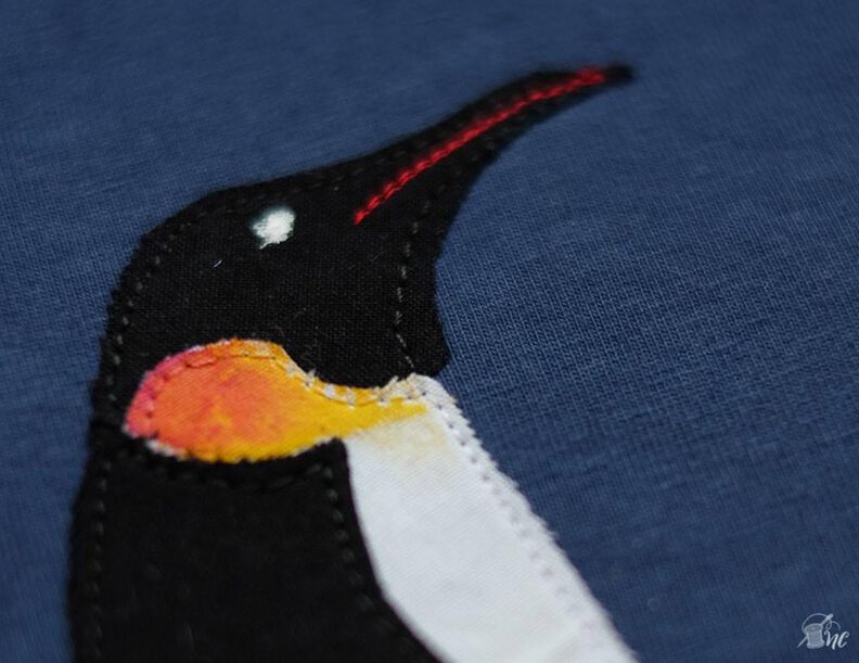 Applikationsvorlage und Nähanleitung Pinguin Papa image number 4