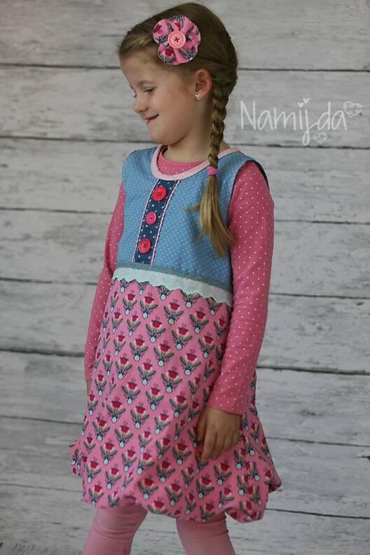 Ballonkleid Kinder Schnittmuster Gr. 74-146 - deine NEELA #6 image number 5