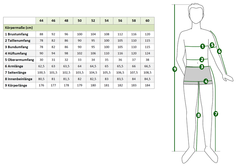 Herren Basic-Shirt Sam – 4 Ärmellängen Gr. 44-60, A4+A0 image number 11