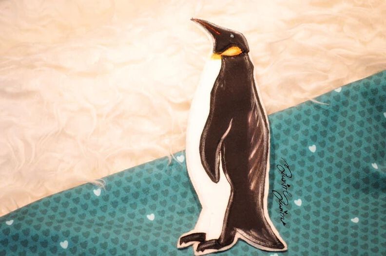 Applikationsvorlage und Nähanleitung Pinguin Papa image number 2