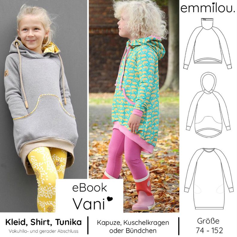 eBook "Vani" Größe 74-152 Schnittmuster & Nähanleitung image number 1