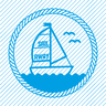 Plotterdatei »It’s Nautical!« – Jolle Sail Away Badge thumbnail number 2