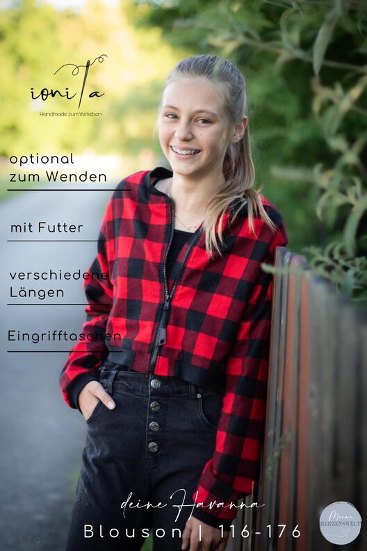 Blouson Kinder – Schnittmuster Gr. 116-176 – Havanna #121 image number 2