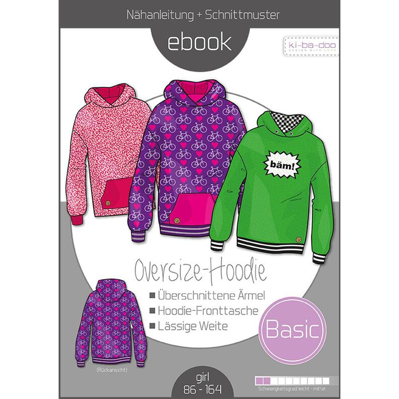 Ebook/Oversize Hoodie Kids - Gr. 86-164 image number 1