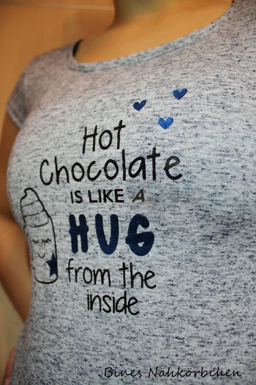 Plotterdatei »Hot Chocolate« – Spruch »Like a Hug« image number 3