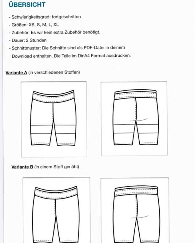 Sporthose #Jill Nähanleitung und Schnittmuster (XS-XL) image number 5