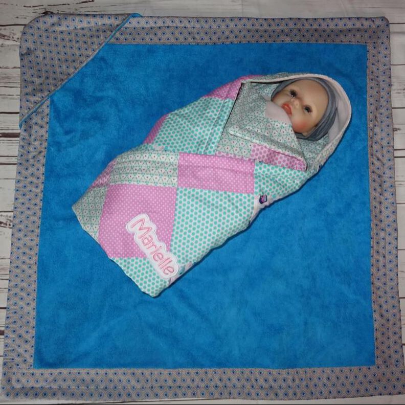Baby Kapuzendecke nähen E-Book Decke für Babys image number 1