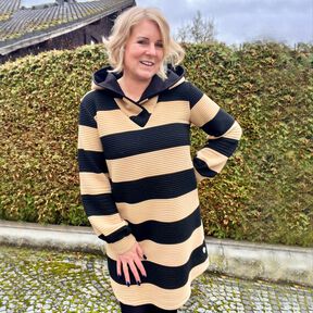 Pulloverkleid, mit Kapuze oder Schalkragen CACAU (34-58)