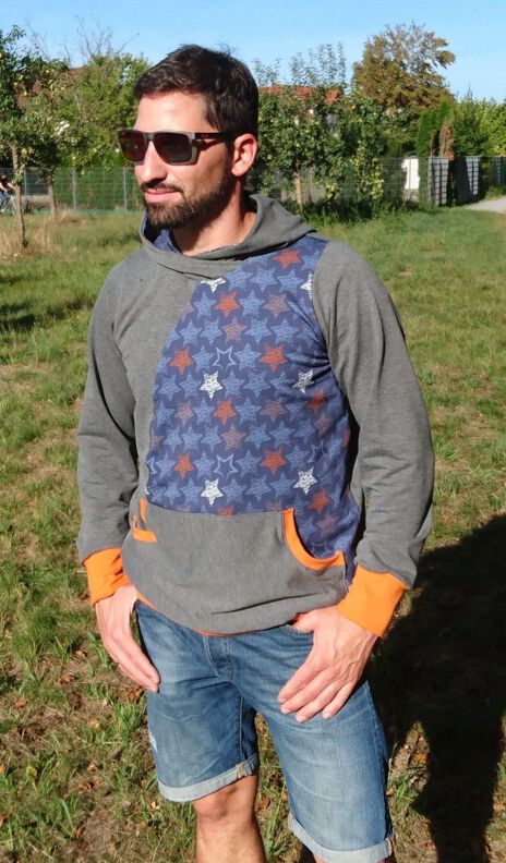 HERRENHOODIE XS - XXL MIT TEILUNG UND TASCHEN image number 7