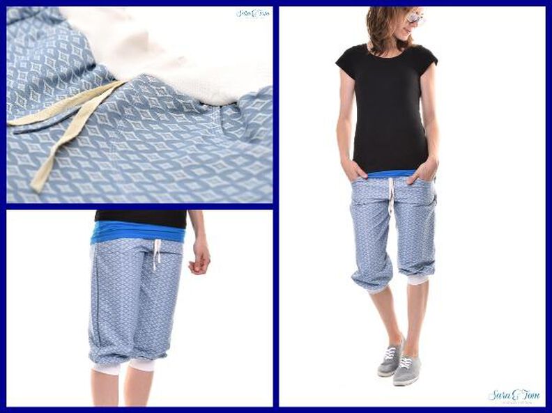 Sommerhose / 3/4 Hose "Nicki", Schnittmuster Gr. 158-46 image number 2