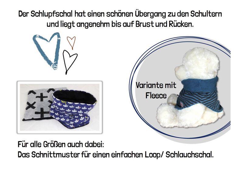 Schlupfschal | Schlauchschal | zum Wenden | alle Größen image number 4