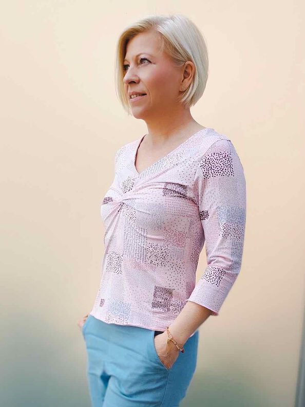 Knotenshirt "ADINA", Nähanleitung & Schnitt Gr. 158-46 image number 6
