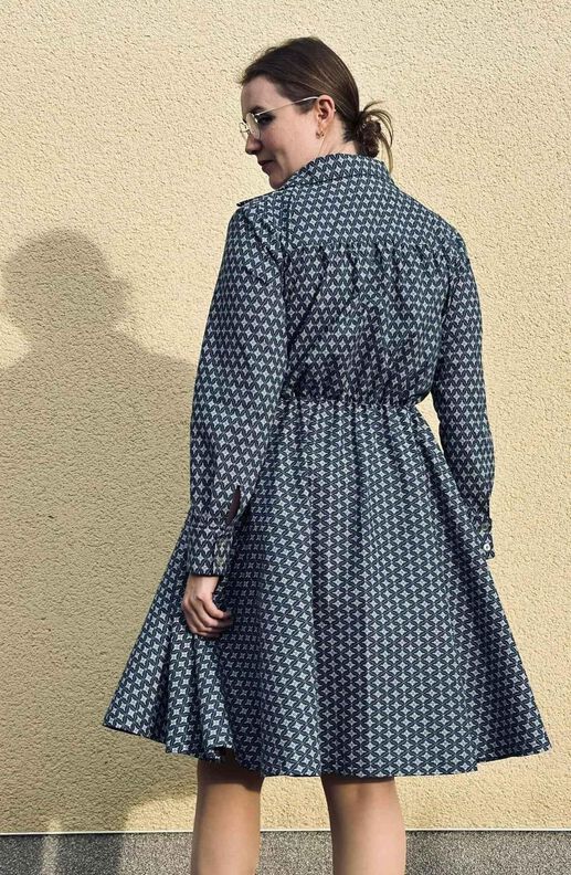 Kleid im 50er Stil mit weitem Rock und Kragen CALLA (34-58) image number 5