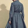Kleid im 50er Stil mit weitem Rock und Kragen CALLA (34-58) thumbnail number 5