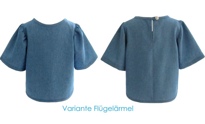 Schnitt und Anleitung Bluse mit Kräuselärmeln Gr.80-140 image number 6