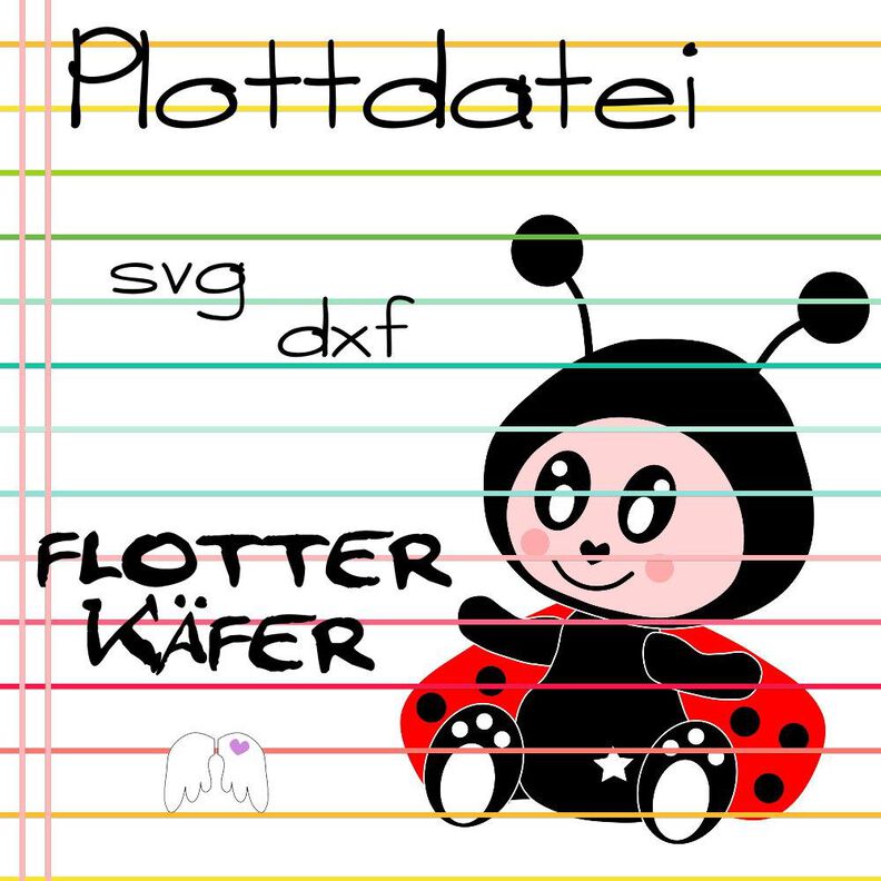 Flotter Käfer Plotterdatei Marienkäfer image number 1