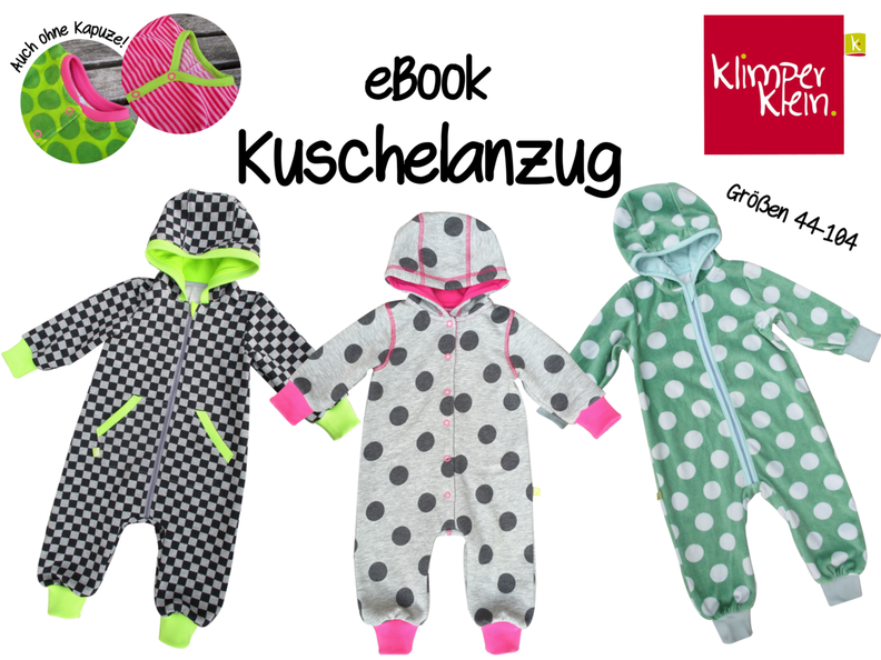 Ebook Kuschelanzug Gr.  44 - 104 mit und ohne Kapuze image number 5