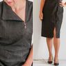 Kleid Eutikleid Reißverschluss + Schlitz KHAYAL ♥ Gr. 34-56 thumbnail number 2